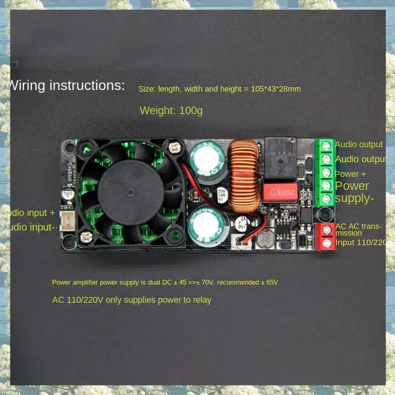 New-1 Piece Class D Audio Amplifier Board Module Audio Amplifier Module With Speaker Protection Better Than LM3886 IRS2092S