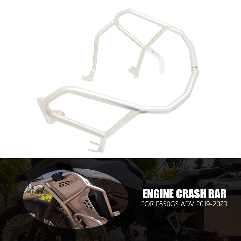 For BMW F850GS ADV F 850 GS Adventure 2019-2023 2022 2021 Stainless Steel Upper Engine Guard Bumper Crash Bar Frame Protector