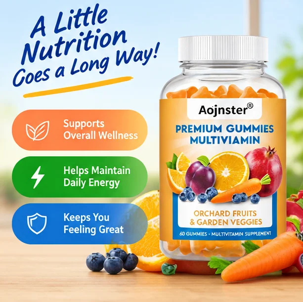60 Chewable Multivitamin Gummies, Mixed Fruits and Vegetables Ingredients, Premium Formula, Easy To Take Daily Supplement