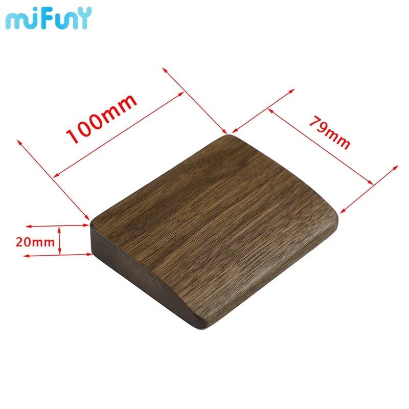 Walnut Wood Hand Rest Original One Hand Wooden Wrist Rest 100*79*20MM Customized Anti-slip Ergonomical for Mechanical Keyboard