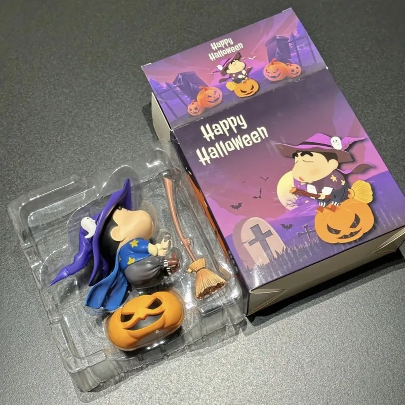 ハロウィーンのカボチャのランタン,クレヨンのxiaoxin,手作りのアクセサリー,充電式,小さな常夜灯,かわいい贈り物