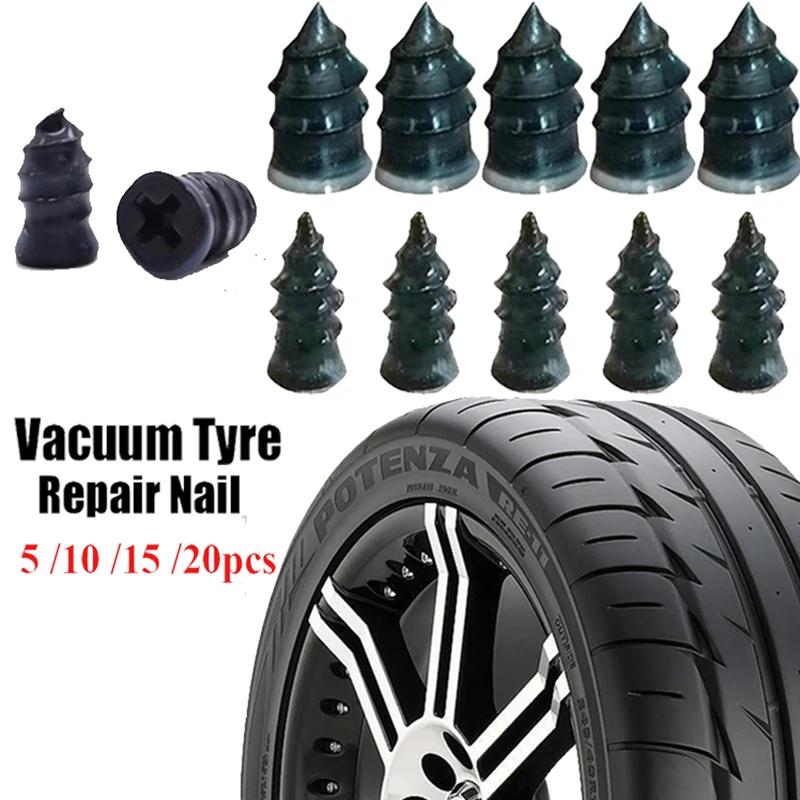 

5/10pcs Vacuum Tyre Repair Nail Tire Puncture Screws Motorcycle Fitting Set Tubeless Wheel Repairs Punctures Kit Patches for Car