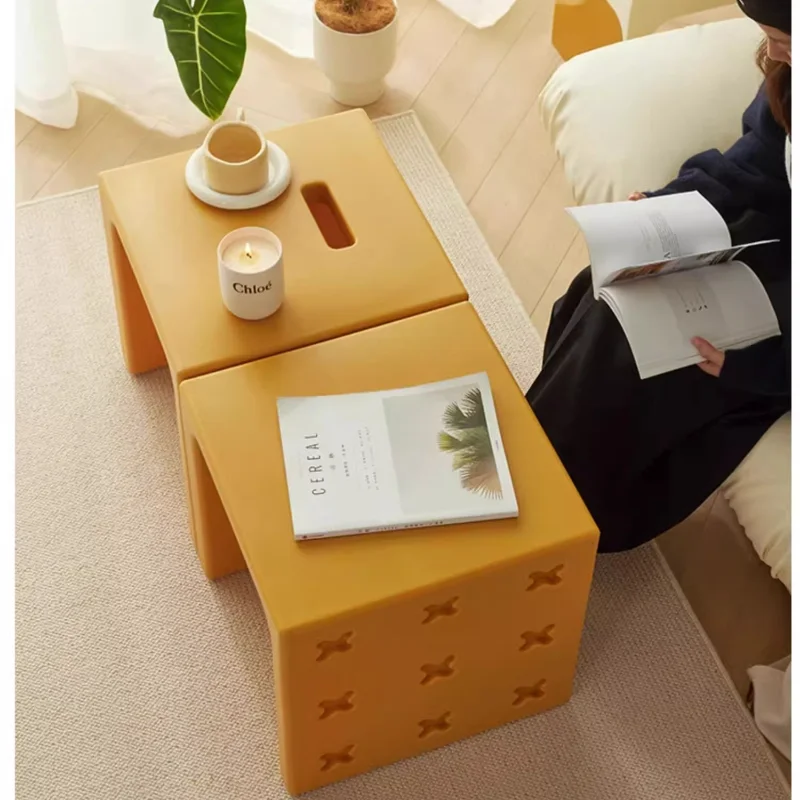 Stools & Ottomans Multifunctional Table PE Material Modern Simple Design Six Sided Different for Bedroom Living Room Non Toxic