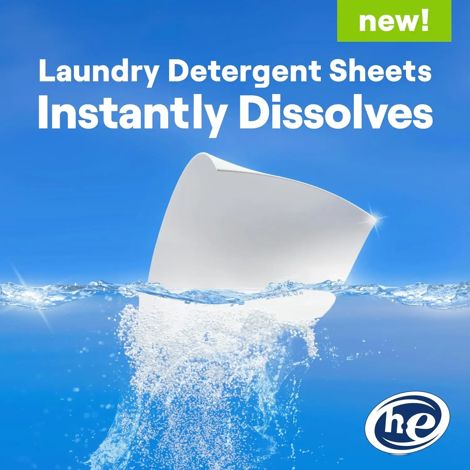 Laundry Detergent Sheets 32ct Free Clear Removes Tough Stains Safer for Your Family