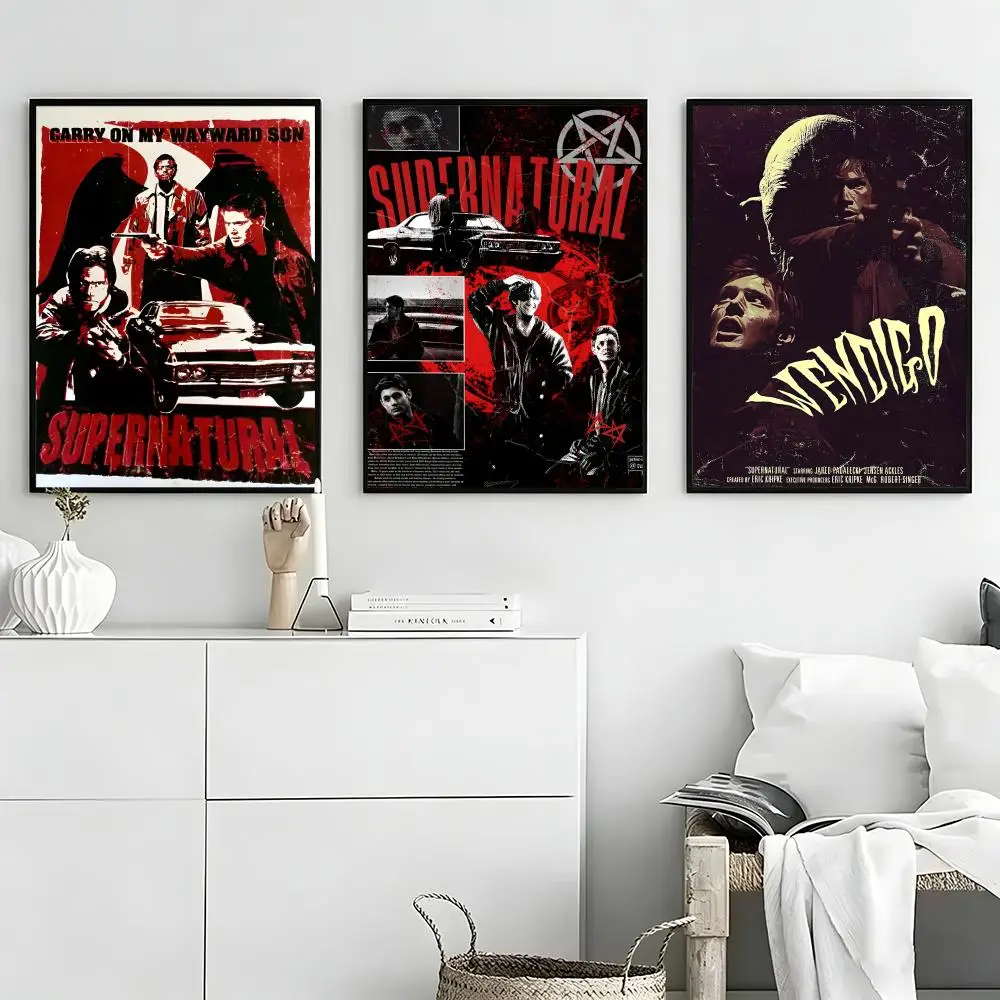 s-Supernatural Poster High-definition  poster stickers, suitable for bedroom, living room, home decoration
