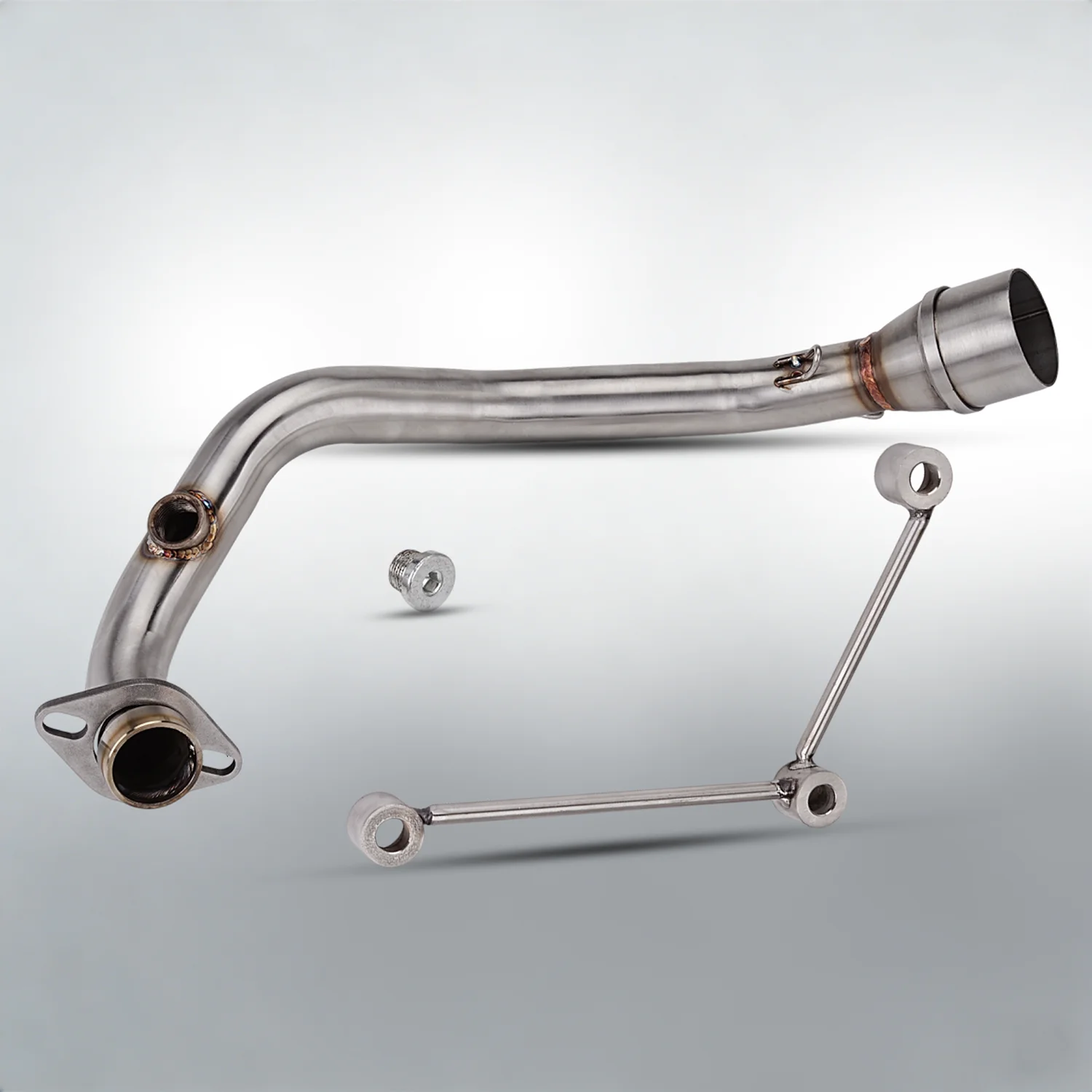For BWS 125 Motorcycle Exhaust Front Link Pipe 51mm Stainless Manifold For BWS 125