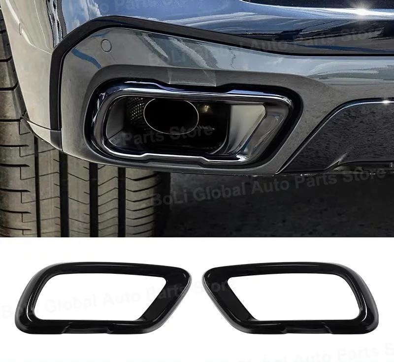 Car Styling Car Tail Throat Accessories For BMW X5 G05 X7 G07 2019-21 Car Tail Muffler Exhaust Pipe Output Cover Car Decoration