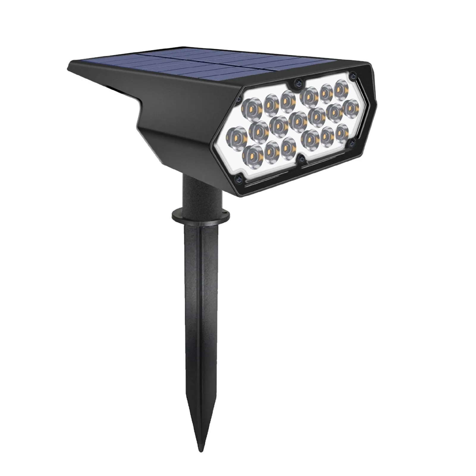 

Solar Charging Street Lamp Lighting Wall Lamp Garden Lawn Light Adjustable Angle Built in Battery