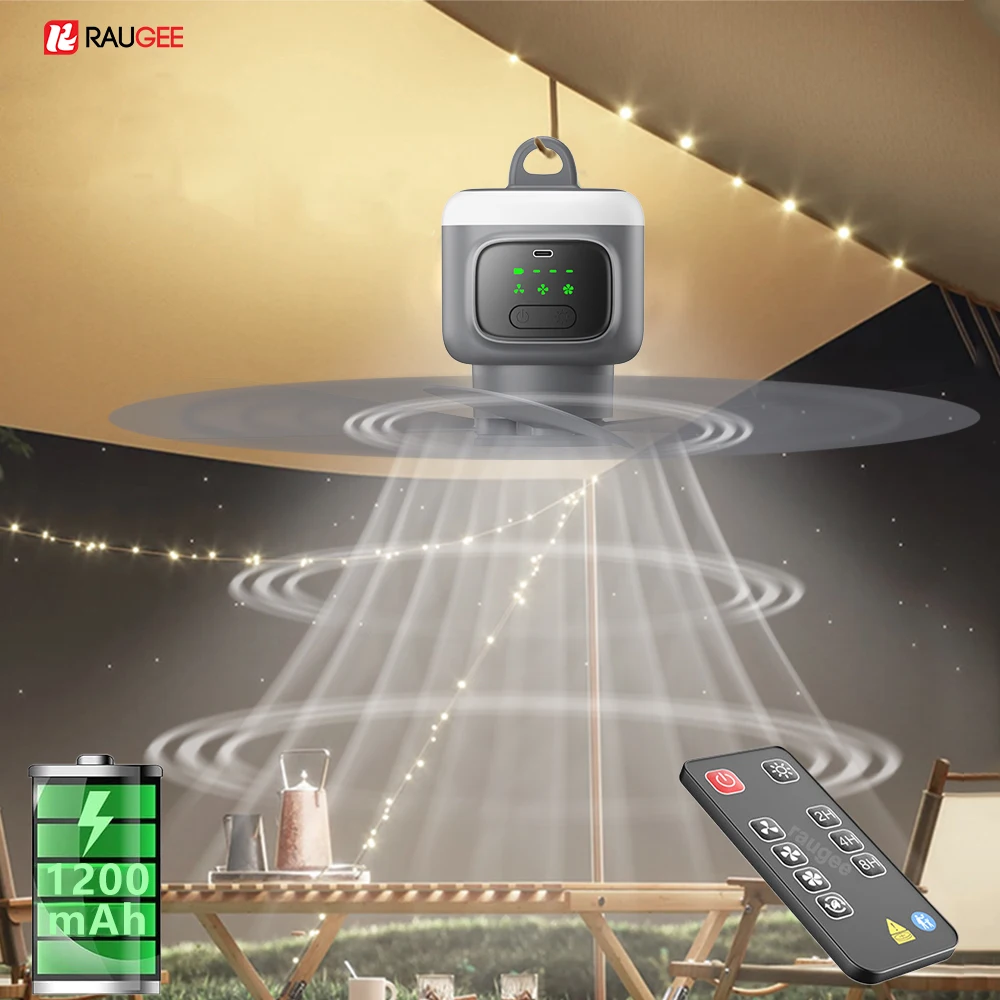 

Потолочный вентилятор Electrie, беспроводной портативный вентилятор для кемпинга с подставкой для дистанционного управления, ночник для дома, потолочный вентилятор для кемпинга