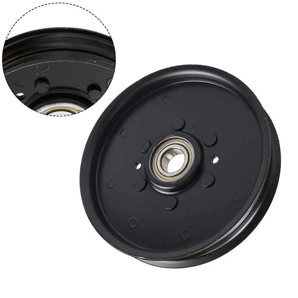Lawnmower Accesories Lawn Mower Pulley Garden Power Tools For Garden Trim Lawn Metal Single Tank AM121602 Black