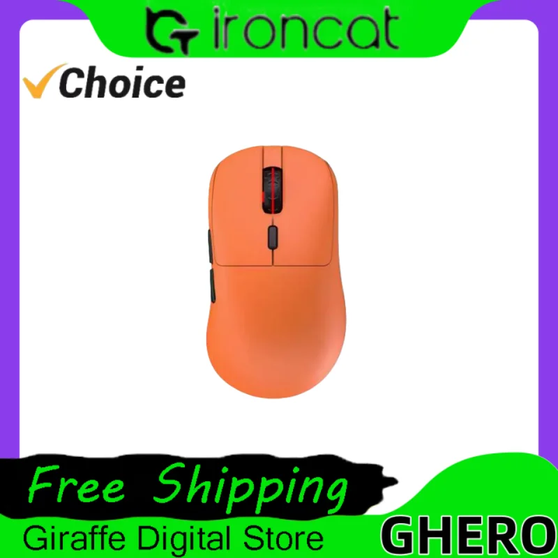 

Incott GHERO Pro Wireless E-sports Gaming Mouse Office Paw3395 Sensor Support 8K Return Rate PC Gamer Accessories Low Latency