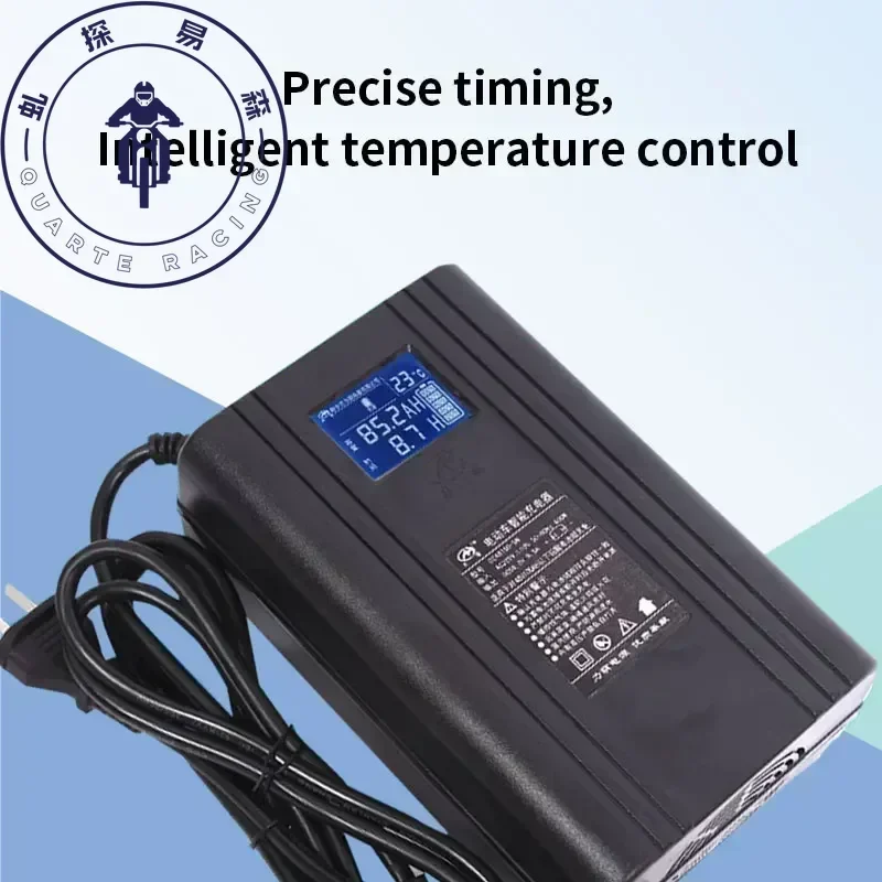 For Super Soco TC Max Charger 10A15A Fast Smart Charger Original Plug TS TC Max Charger with Display Electric Bikes Motorcycles