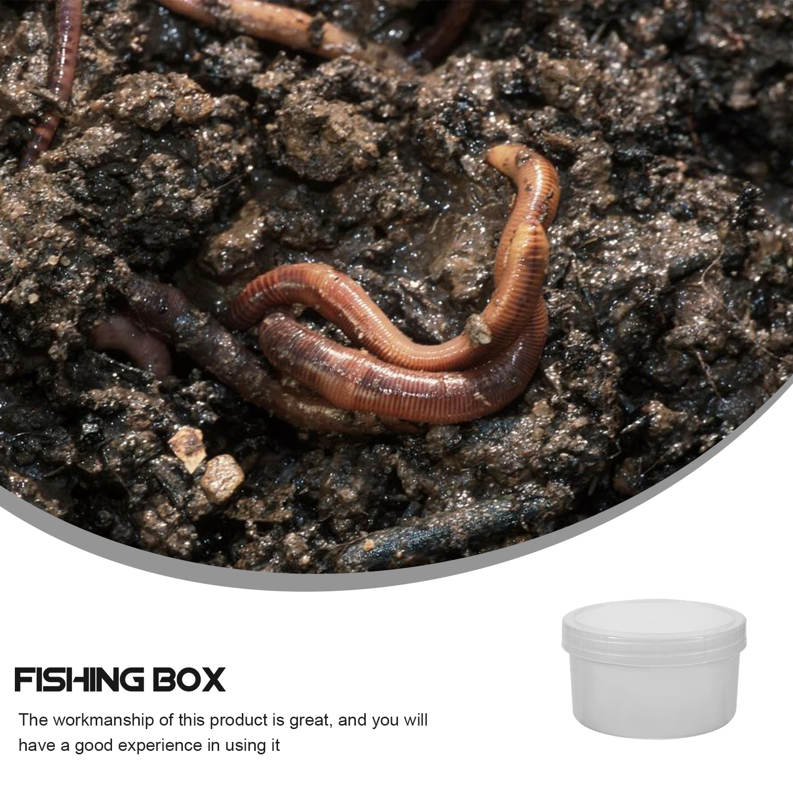 

Plastic Professional Bait Case Box Fishing Accessories Outdoor Lures Box Durable Safe Use Red Live Bait