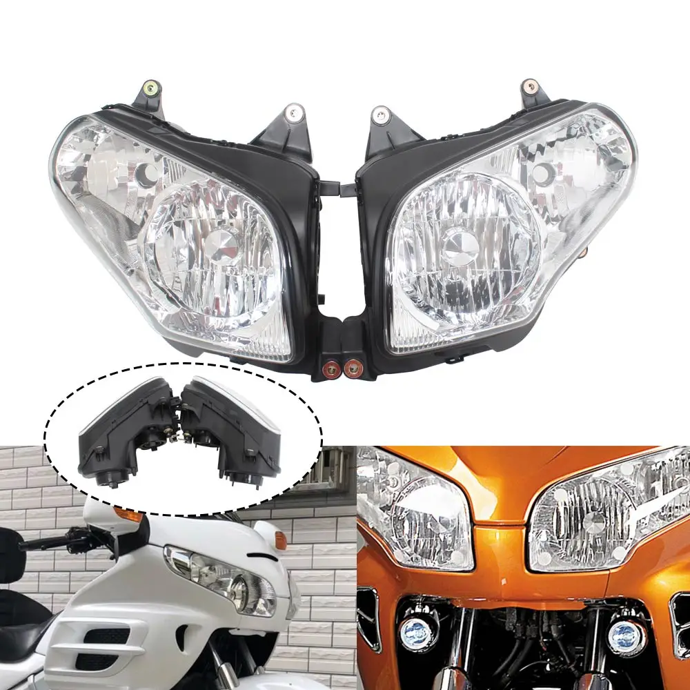

Motorcycle Front Headlight Assembly Accessories For Honda Gold Wing GL 1800 2001 2002 2003 2004 2005 2006 2017 Goldwing GL1800