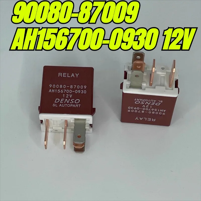 (العلامة التجارية الجديدة الأصلية) 1 قطعة/الوحدة 100% مرحل أصلي أصلي: 90080-87009 AH 156700 -0930 12 فولت 5 دبابيس مرحل السيارة