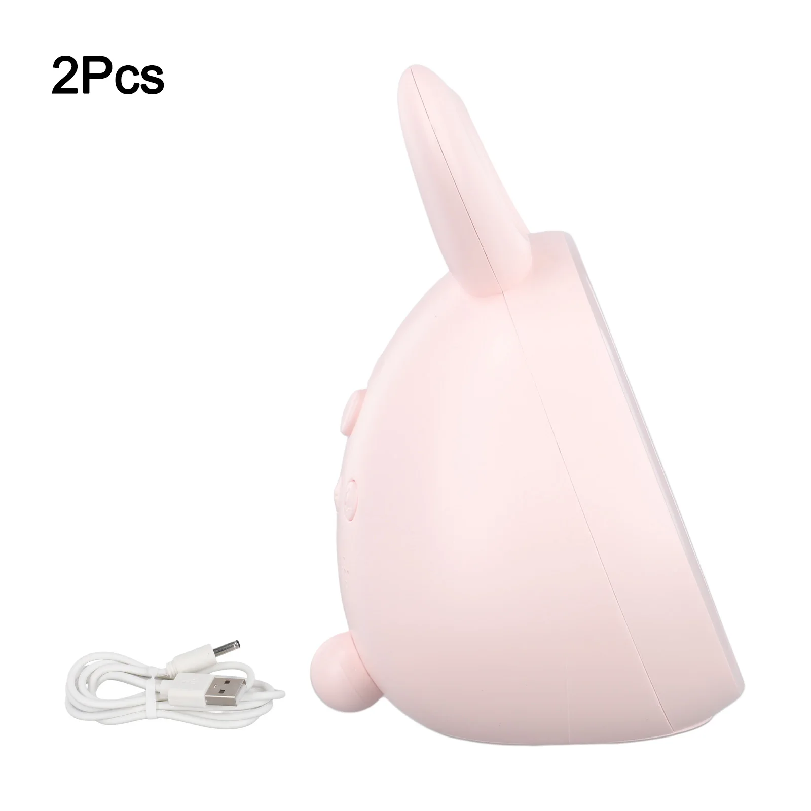 

Часы прикроватный ночник ABS ПК DC5V1A 1500 мАч Высокое качество практическое время кролик прикроватный электронный ночник