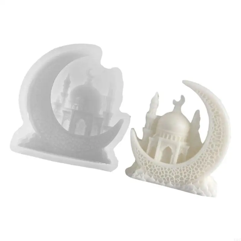 

Flexible Moon Silicone Mold Dishwasher Safe Crafting Tool Home Use for Artistic X3UC