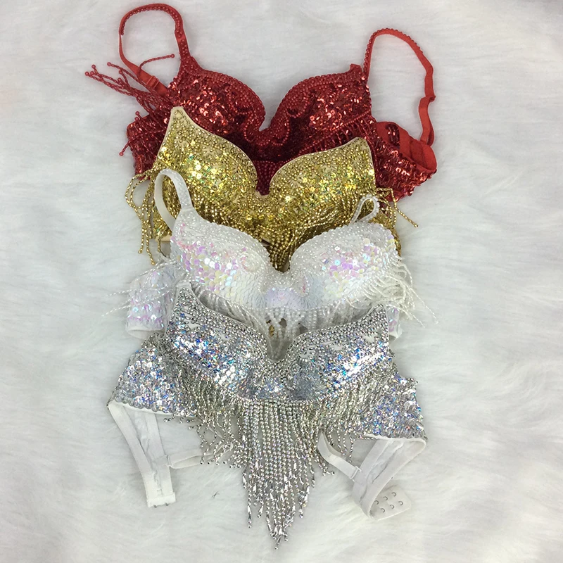 الجملة زي الرقص الشرقي القديم والفضي (حمالة صدر + حزام) ذهبي وفضي أبيض 4 ألوان # TF201,34D/DD,36D/DD,38/D/DD,40B/C/D,42D/DD