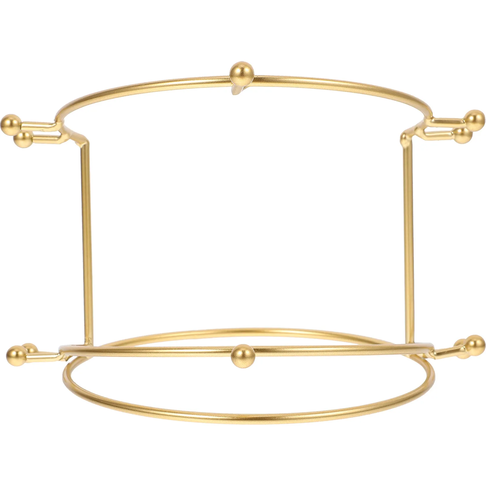 

1pc Crown Display Stand Two-Tier Metal Headband Holder For Women Bride Tiara Showcase Hairband Storage Rack Desktop Organizer