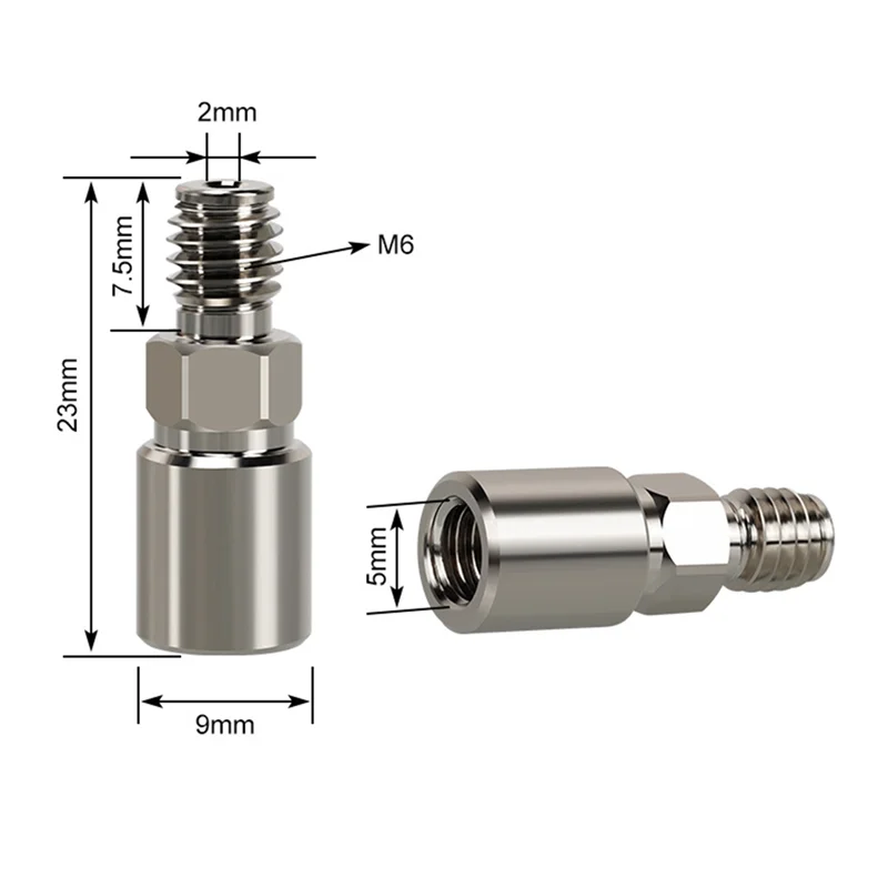 Adaptador T88C para V6 Pro para aumentar o super fluxo de V6 / Rapido Hot End para impressão 3D de alta velocidade e adaptar aos bicos CHT