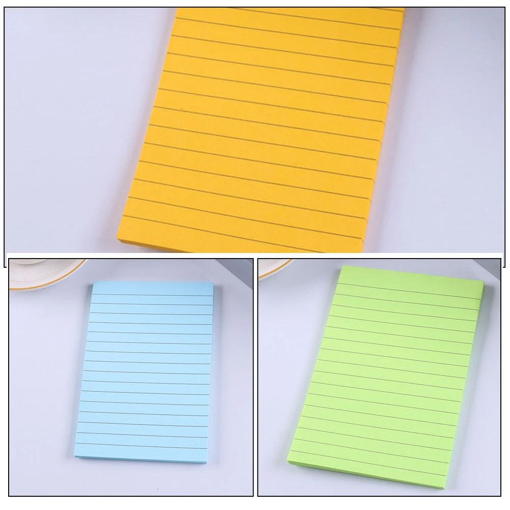 2pcs Self-Adhesive Memo Colored Small Note Pads Portable For School Office Home Kawaii Notepads Adhesive Tabs
