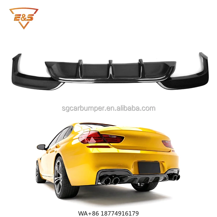 

V Style Carbon Fiber Rear Diffuser for 6 Series F12 F13 MT Auto Parts Car Accessories