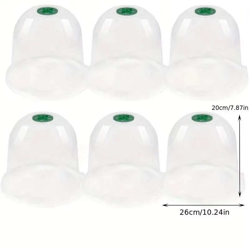 HighQuality Adjustable Garden Cloches Bell Plant Protectors Reusable Humidity Domes for Plant Growth Protection
