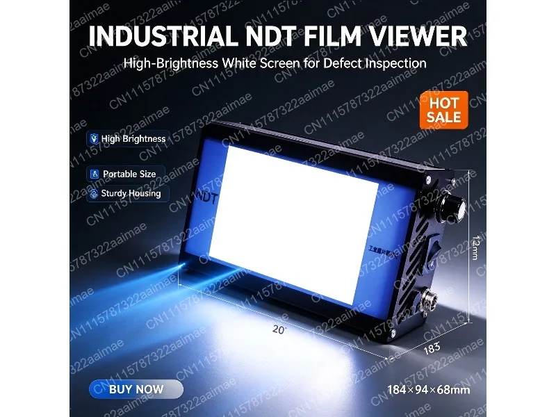 Portable Industrial Film Viewer NDT X-ray Viewing Lamp with Foot Switch for Inspection