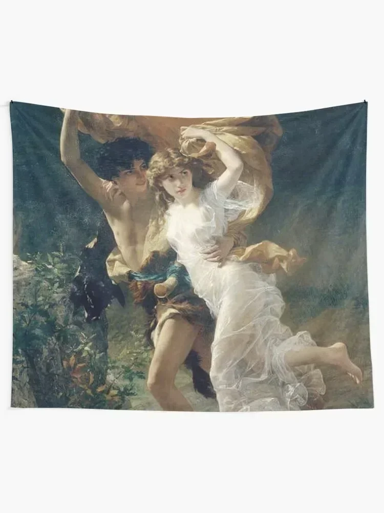 The Storm by Pierre Auguste Cot Renaissance Art Tapestry Korean Room Decor Aesthetic Room Decor Tapestry