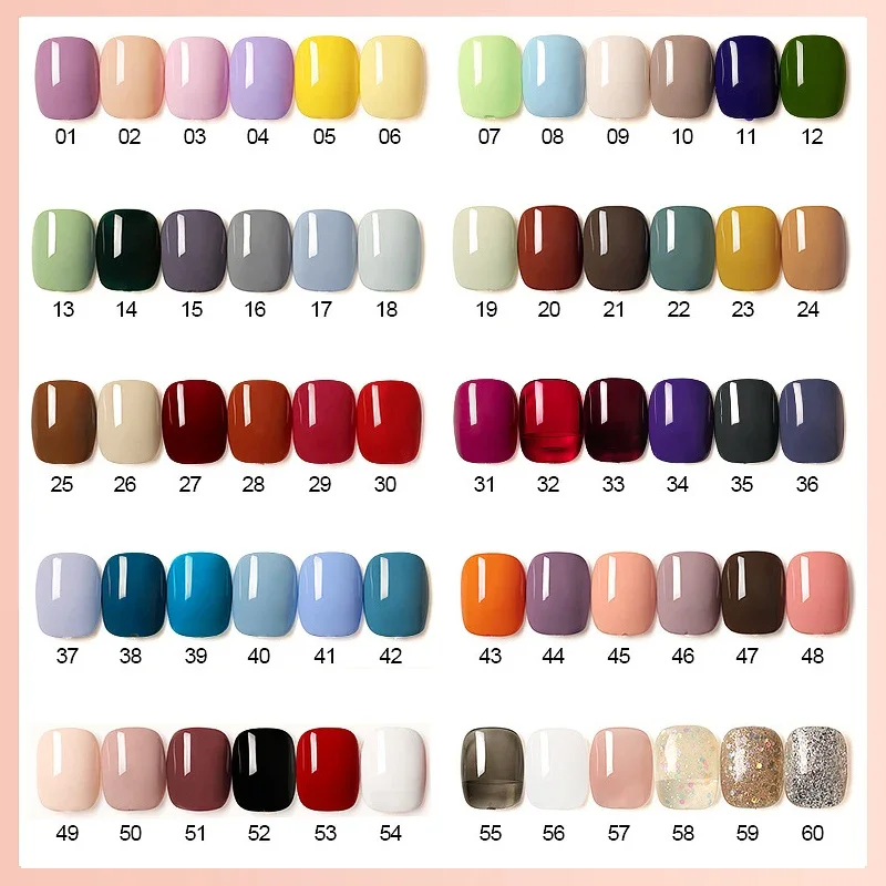 Base Top Coat High-quality Long-lasting Glossy Finish Chip-resistant Easy To Remove Non-toxic Gel Nail Polish Solid Color Trendy