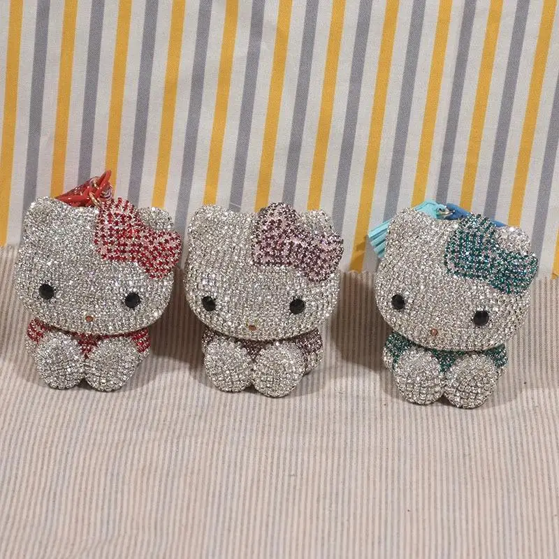 

Kawaii Hello Kitty Sanrio студенческий милый мультяшный брелок для детей школьный рюкзак украшение кукла фигурка рождественские подарки для детей
