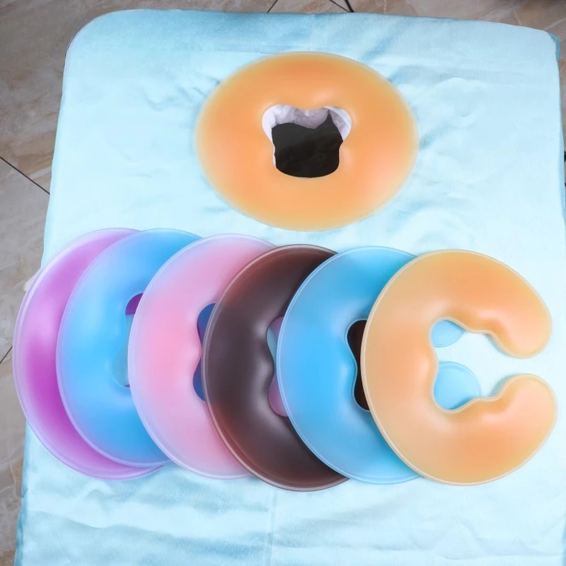 

Soft Lay Face Pillow SPA Body Massage Silicone Relax Cradle Cushion Bolsters Paddle Beauty Care Non-slip Comfortable Gel Pad