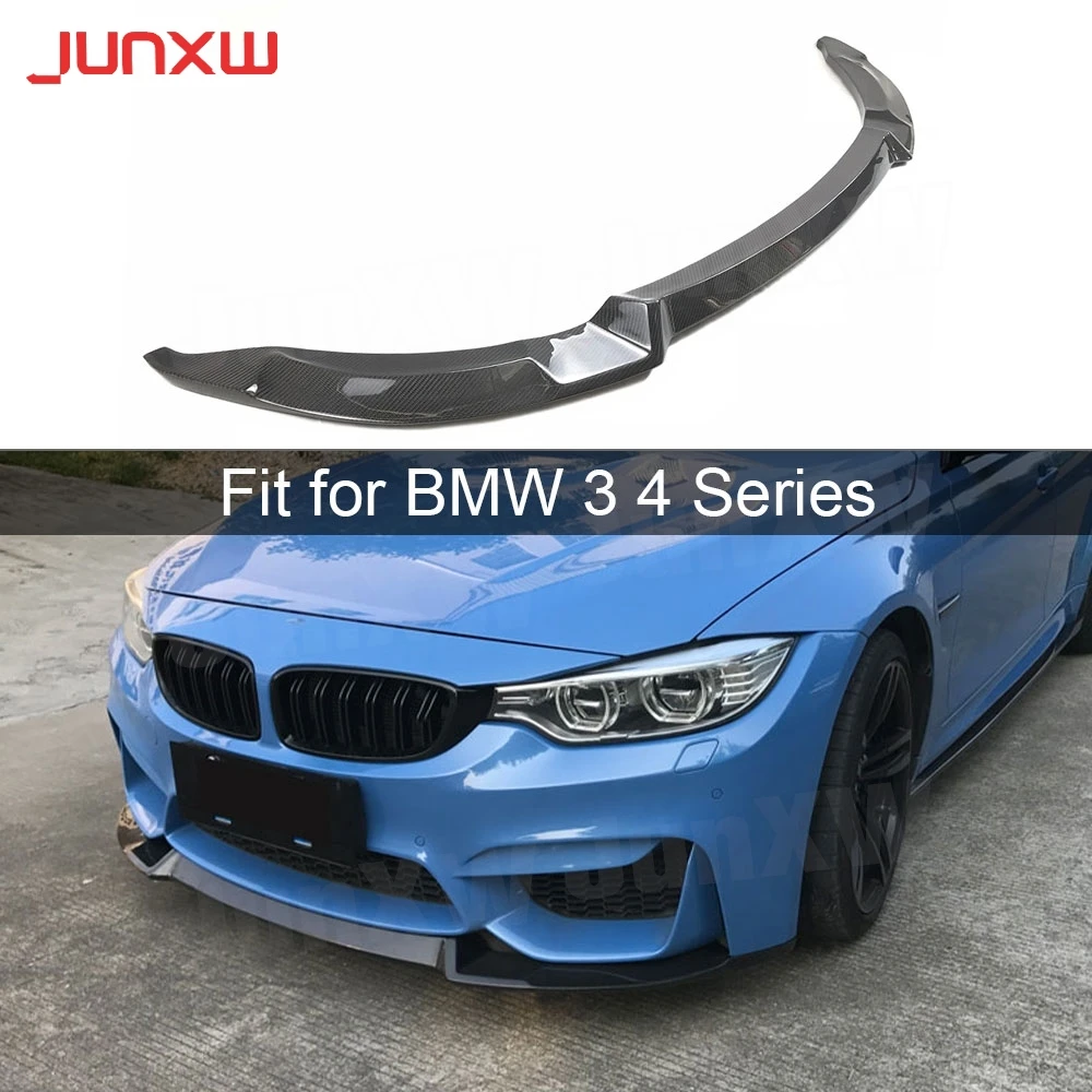 

Carbon Fiber Front bumper Lip Spoiler for BMW 3 Series F80 M3 4 Series F82 F83 M4 2014-2018 FRP Head Chin Car Styling