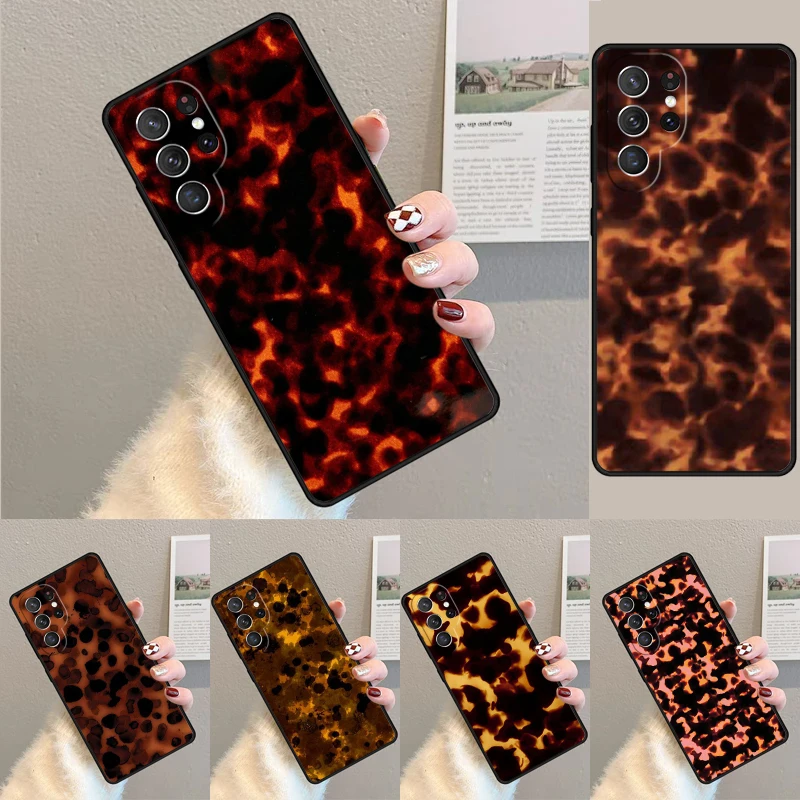 Schildpattmuster TPU Handyhülle für Samsung Galaxy Note 10 Pro S26 S25 S24 S23 S22 Ultra Plus S21 FE S20 Stoßfeste Schutzhülle