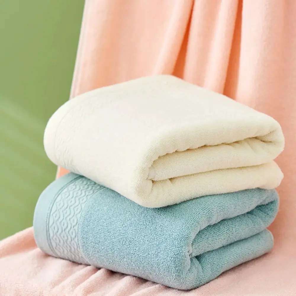 Dry Hair Towel 140x70cm Bath Towel Cotton Thickened Face Towel Simple Comfortable Sports Towel Face Wash