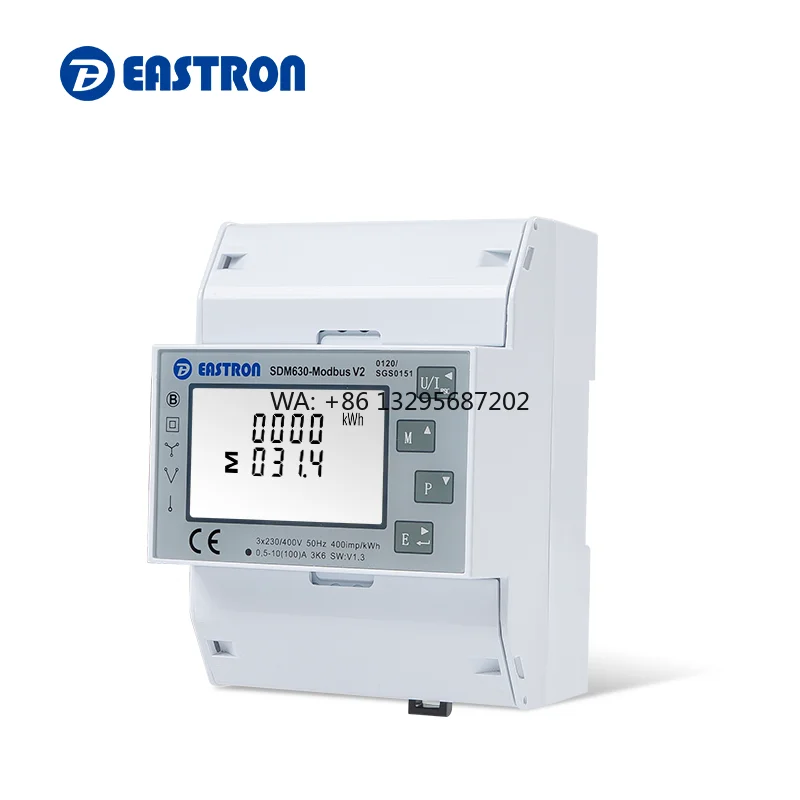 

SDM630Modbus MID Approved 3P4W Direct Connection RS485 Rtu Energy Meter