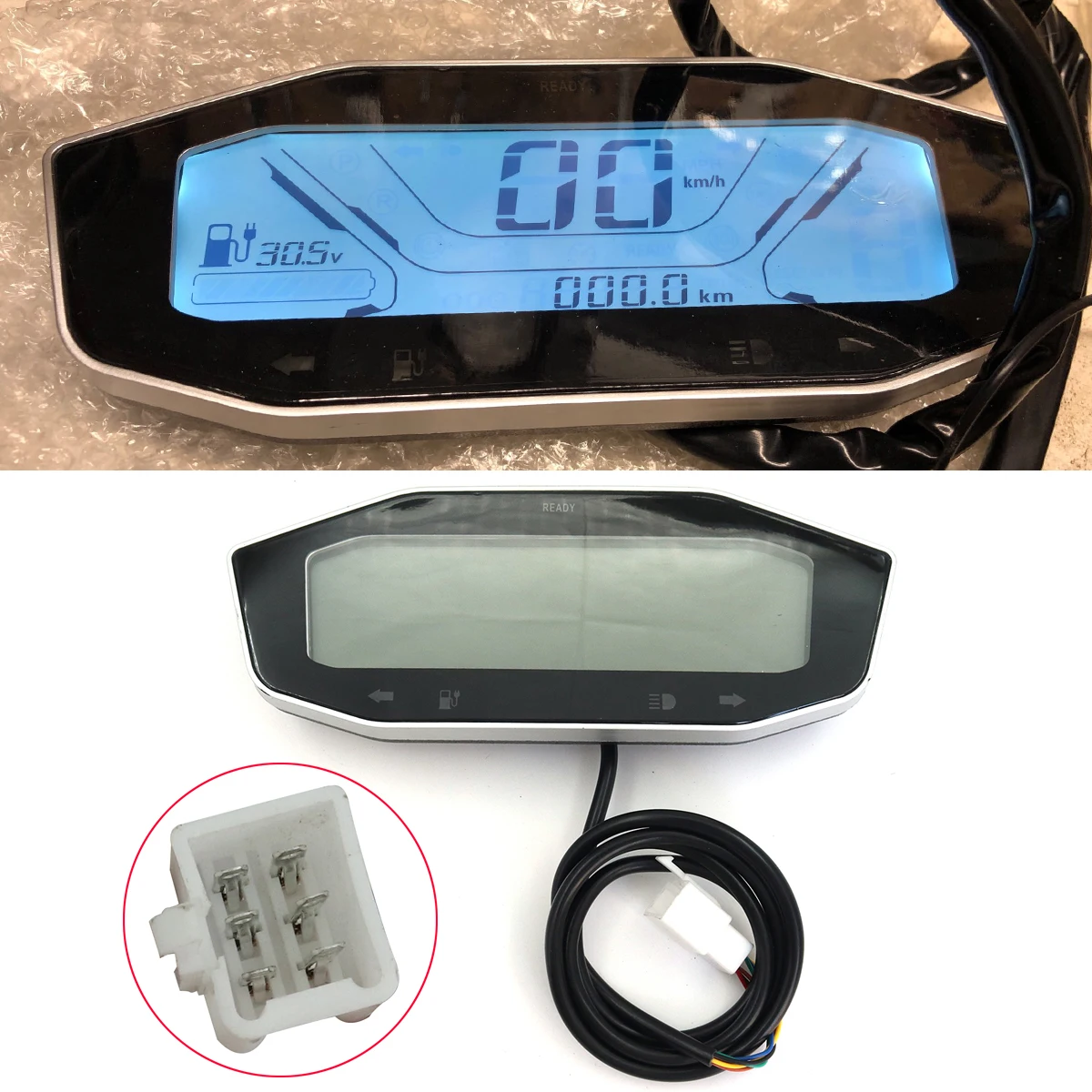 Electric Scooter 60V 72V Odometer Battery Power Display Speedometer Gear Table For Citycoco Scooter Harley Scooter Accessories