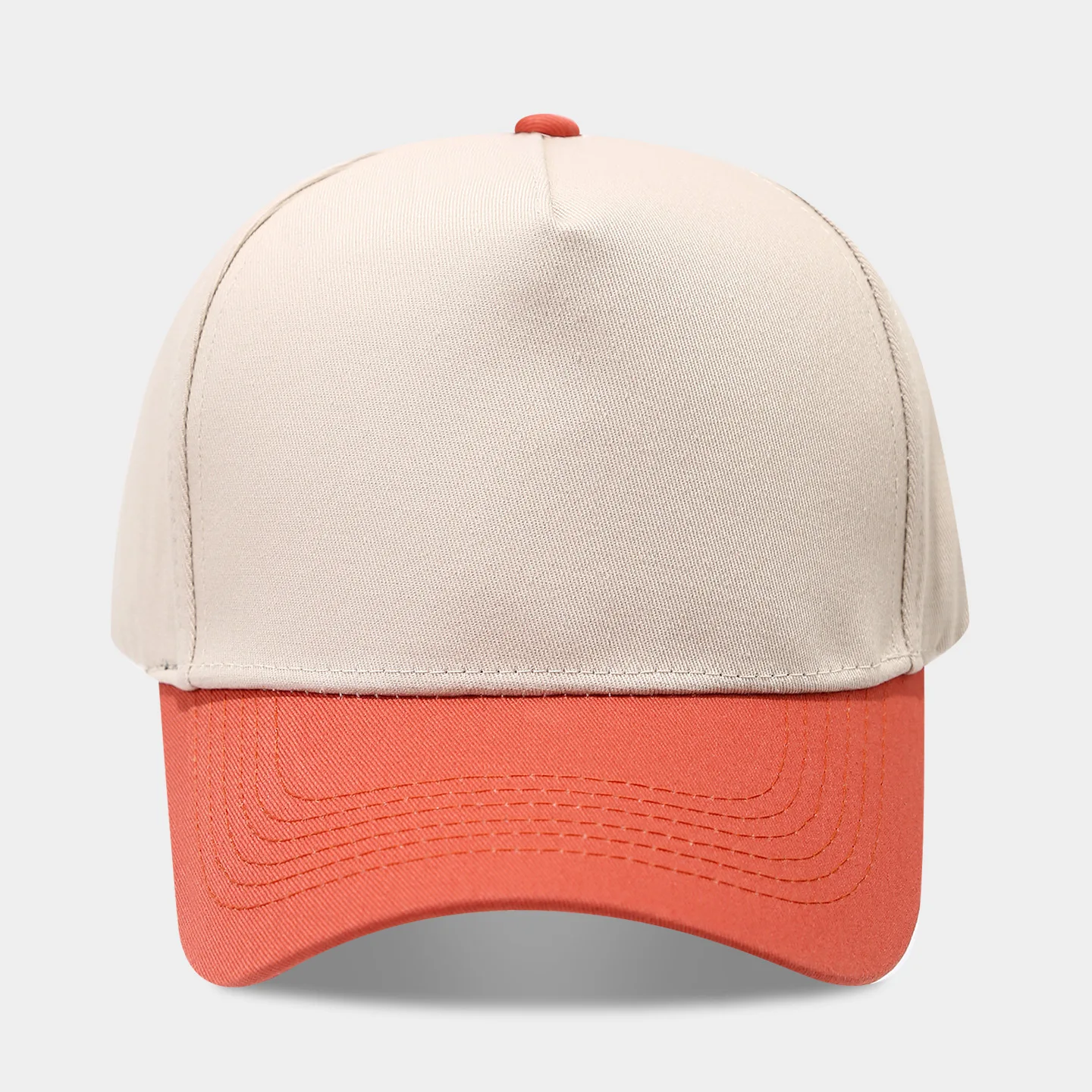 Neue farbblockierte Fünf-Panel-Baseballkappe für Damen, modischer und lässiger Sonnenhut für Herren, LKW-Fahrer-Kappe, trendig und vielseitig – Detail 14
