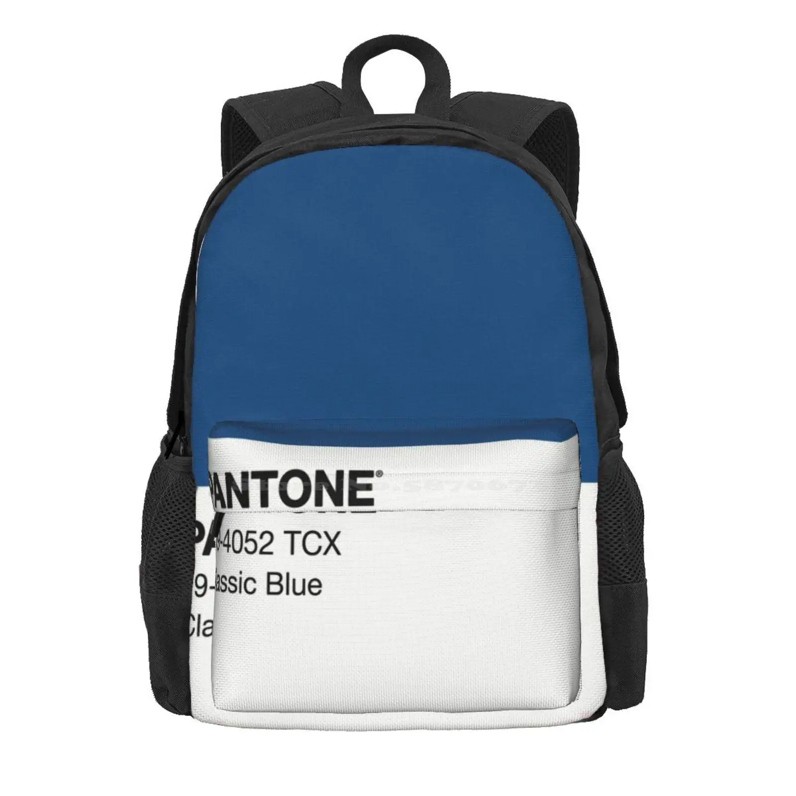 Pantone Classic Blue Hot Sale Schoolbag Backpack Fashion Bags Pantone Rose Quartz Colors Fashion Pink Letters Numbers