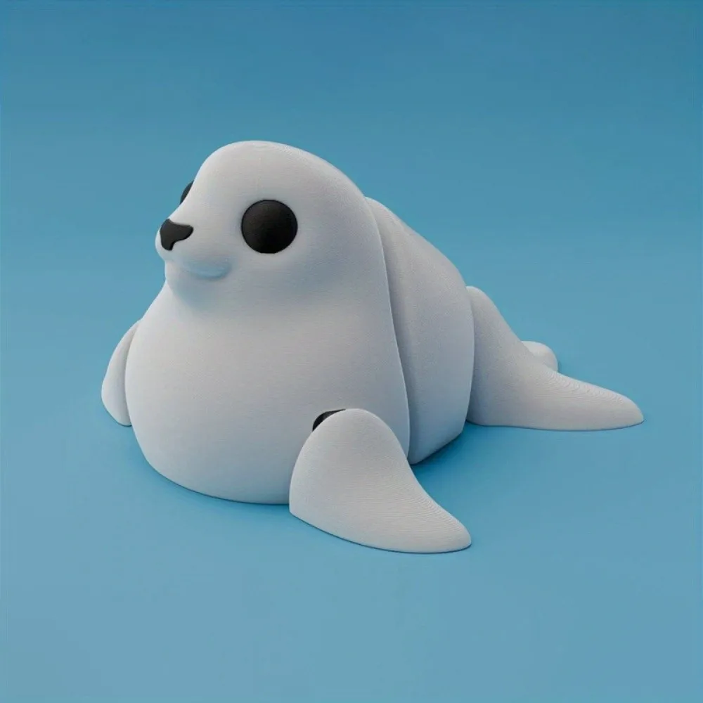 Cute Flexible 3D Printed Animal Joint Mini Unique Marine Animal Model Multi-Joint Movable Simulation Animal Collection