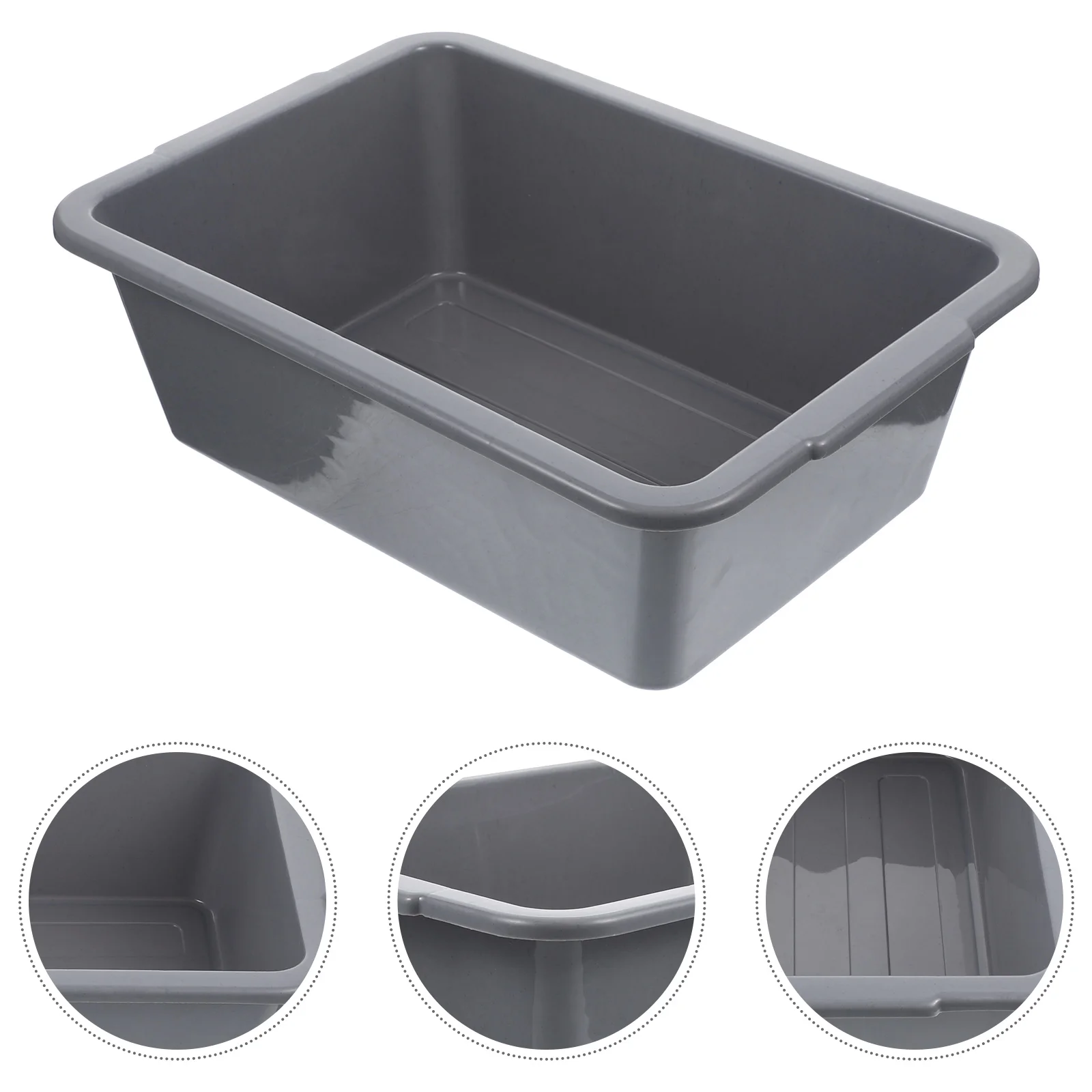 

Tubs Storage Crate Commercial Bus Washing Basin with Handle Dishpan for Sink Collapsible Bins