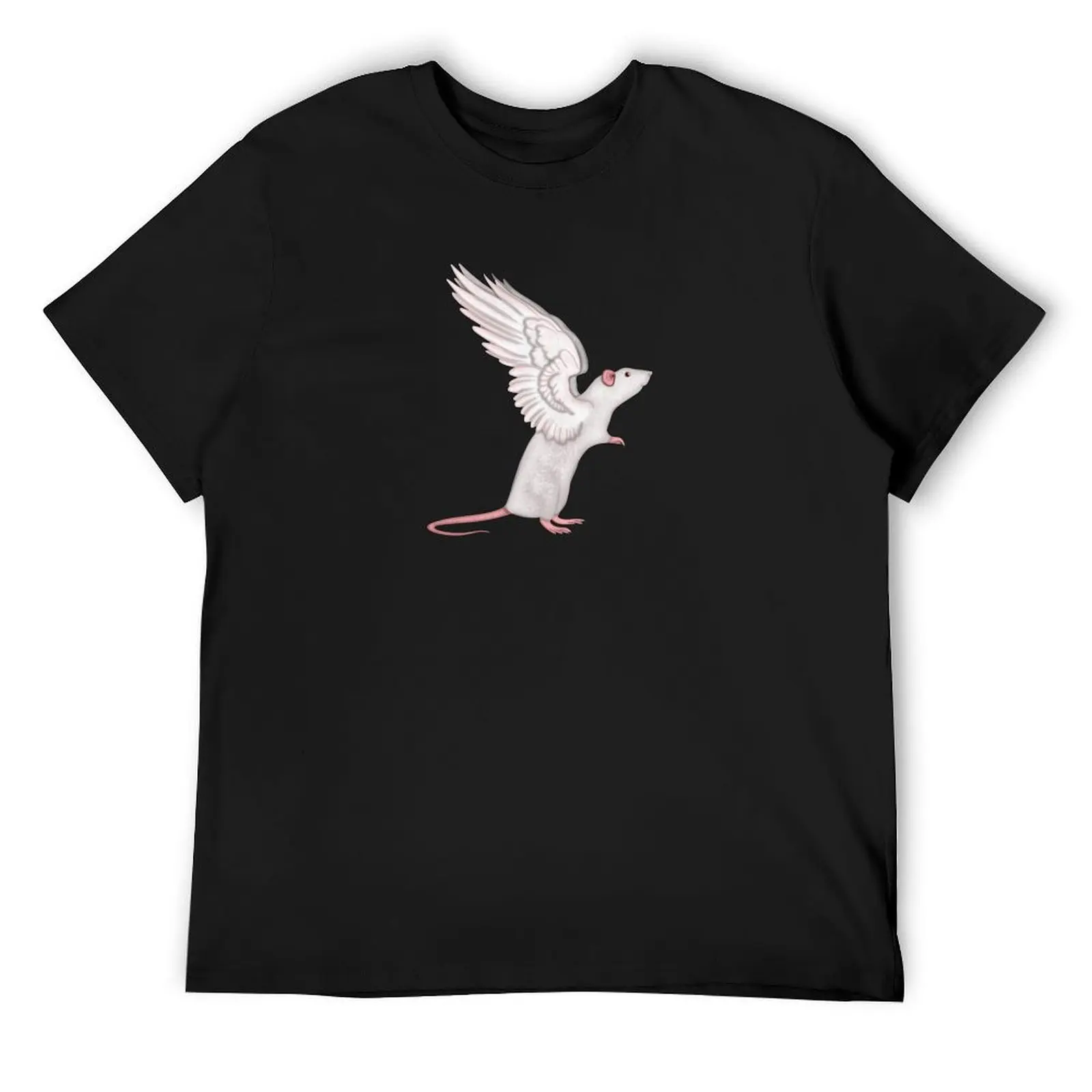 Albino Rat Angel T-Shirt sweat baggy shirts men t shirt