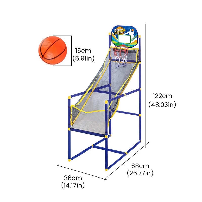Máquina de tiro de basquete sala cesta de basquete crianças arcade conjunto de jogo de basquete esportes playset brinquedo de treinamento de basquete interior