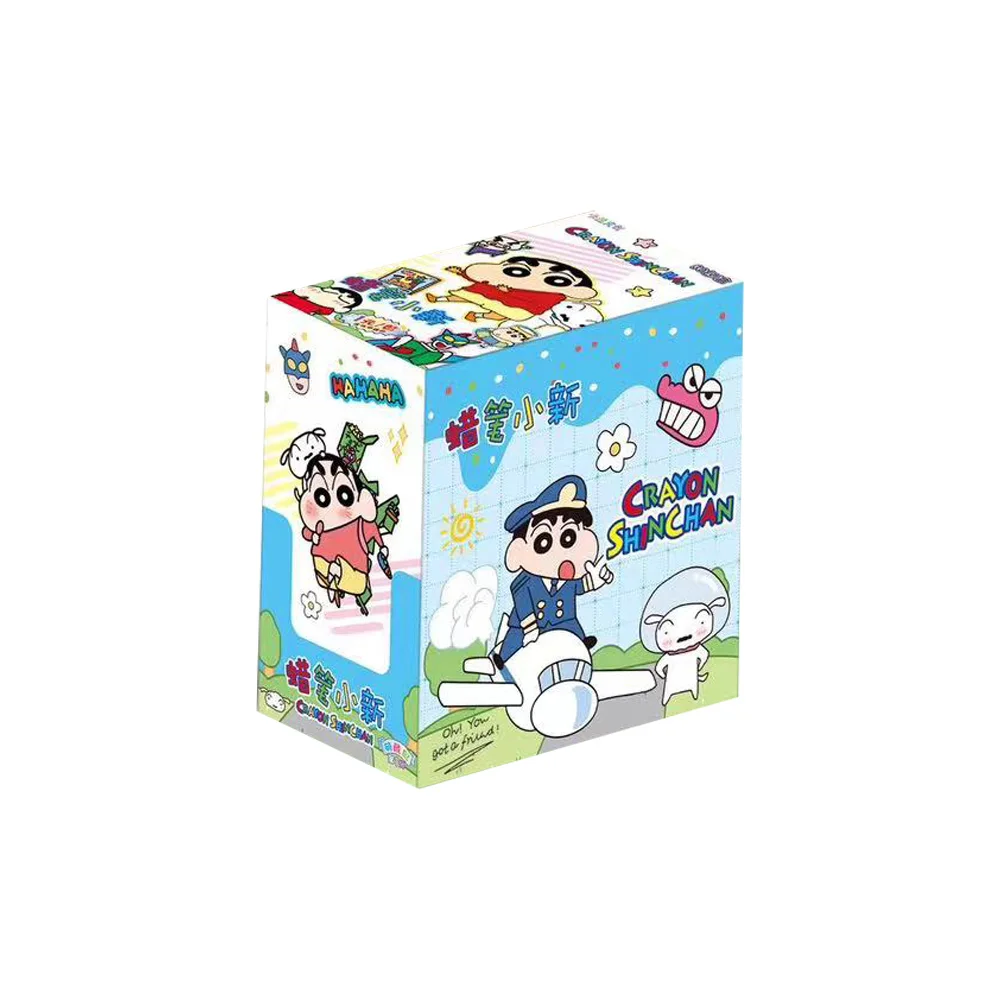 Shin-Chan Anime Classic Collection Cartões para crianças, desenhos animados, cartão de aniversário, presentes de brinquedo, lápis de cera, 2024