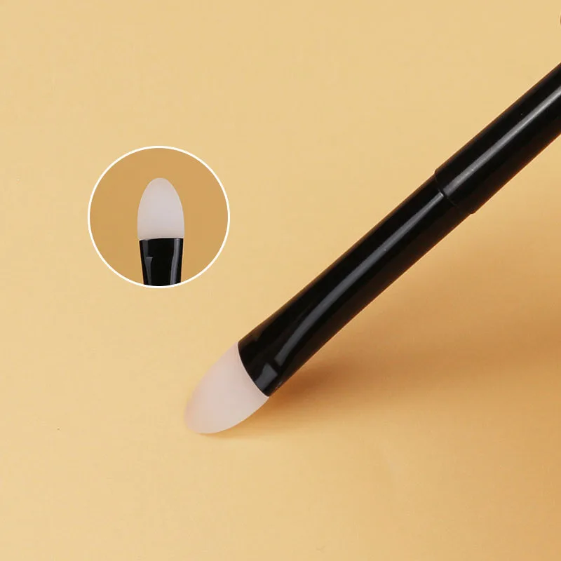 Pinceau de maquillage en Silicone, brosse pour ombre à paupières, applicateur de fard à paupières, bâtons, petit pinceau pour liquide, masque pour les lèvres, crème, rouge à lèvres