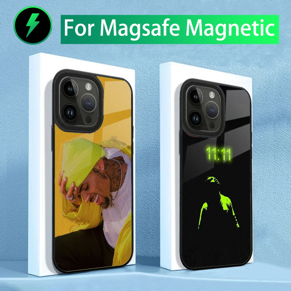 

Singer C-Chris B-Brown Phone Case For iPhone 16,15,14,13,12,11,Plus,Pro,Max Mini Magsafe Magnetic Wireless Charging
