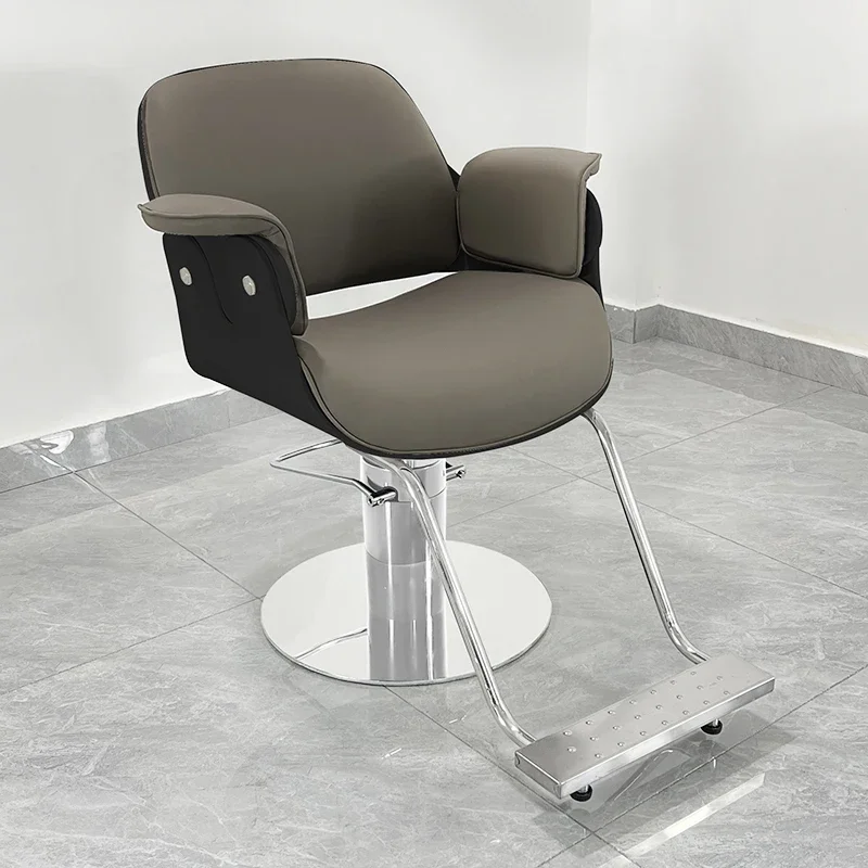 A High-end Hair Barber Chair Specializing Cutting Lifting Barber Chair Manicure Rotating Dyeing Available Taburete Spa Furniture