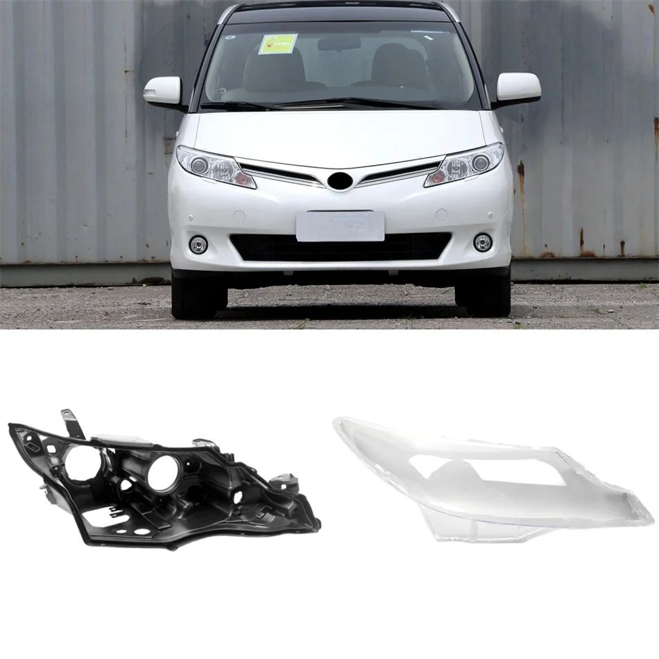 

Для Toyota Previa 2009 2010 2011 2012 2013 2014 2015 Статті Автомобильные базовые фары Корпус опорной пластины Абажуры Корпус лампы