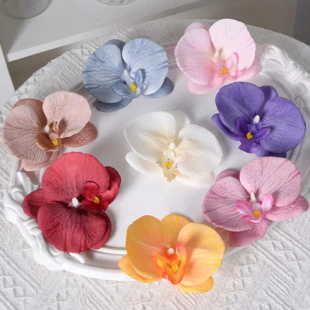 Pendant DIY Jewelry Making Craft Simulated Flower Headdress Handmade Accessories Butterfly Orchid Flower Decoration Hairpin Gift