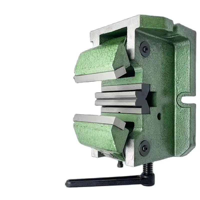 

4-дюймовый центровочный V-образный тисок для фрезерного станка, для круглых и цилиндрических предметов, с зажимом для трубчатых заготовок